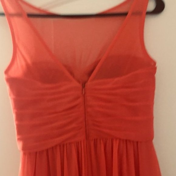 David's Bridal (Coral) Pink Dress - Picture 3 of 5